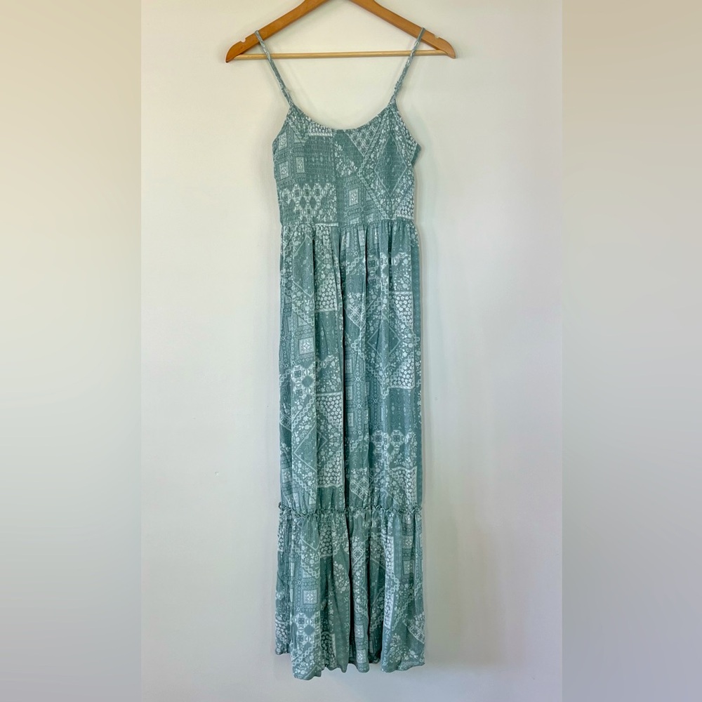Maxi floral babydoll dress